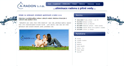 Desktop Screenshot of a-radon.cz